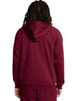 sudadera hombre con capucha under armour  granate