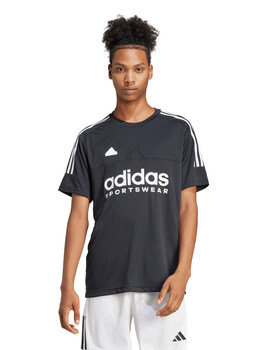 camiseta manga corta hombre adidas  TIRO, negro/blanco