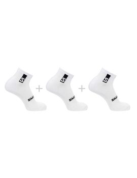 calcetines salomon EVERYDAY ANKLE 3-PACK , blanco/blanco