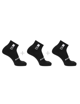 calcetines pack tres unidades salomon EVERYDAY ANKLE 3, negro