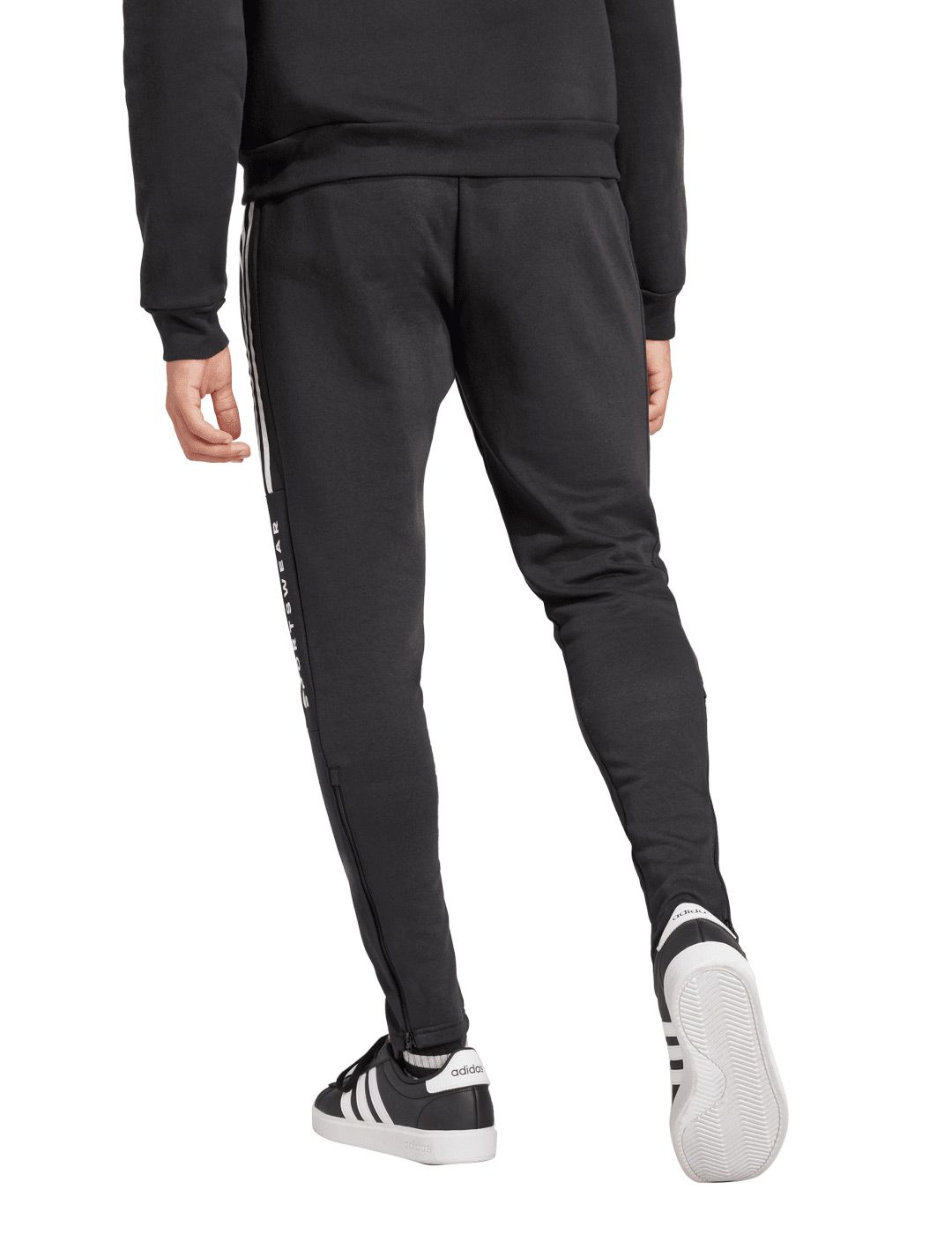 pantalón de chandal hombre adidas  TIRO FL PT, negro/blanco