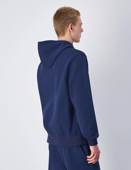 sudadera champion con capucha azul