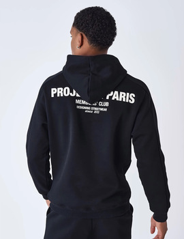 sudadera capucha hombre Project Paris, negro