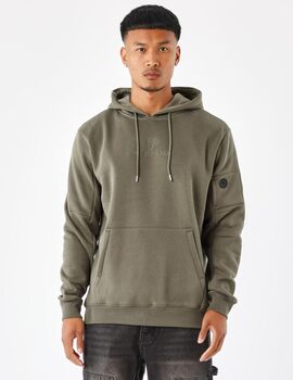 sudadera hombre  paris project, verde kaki