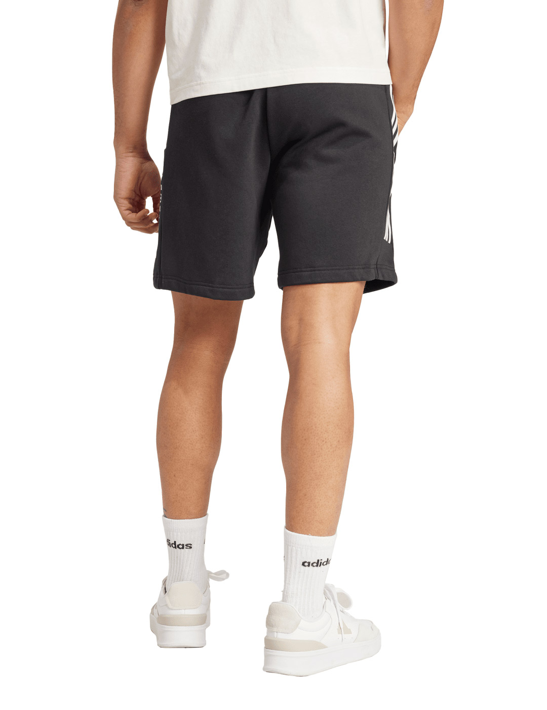 bermuda hombre adidas  TIRO FL, negro/blanco