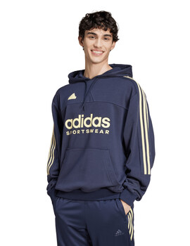 sudadera con capucha hombre adidas  TIRO FT , marino/vainilla