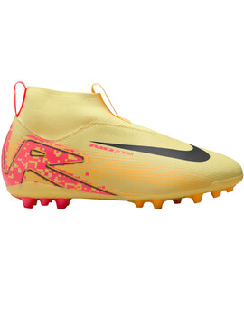 bota de fútbol junior Kylian Mbappé ,ZOOM SUPERFLY 10, amarillo/naranja