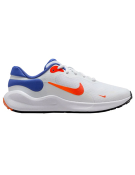 zapatilla junior nike REVOLUTION 7, blanco/azul