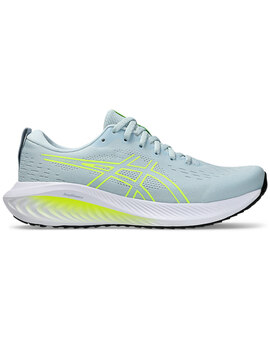 zapatilla running mujer ascis GEL-EXCITE 10, gris/verde fluor