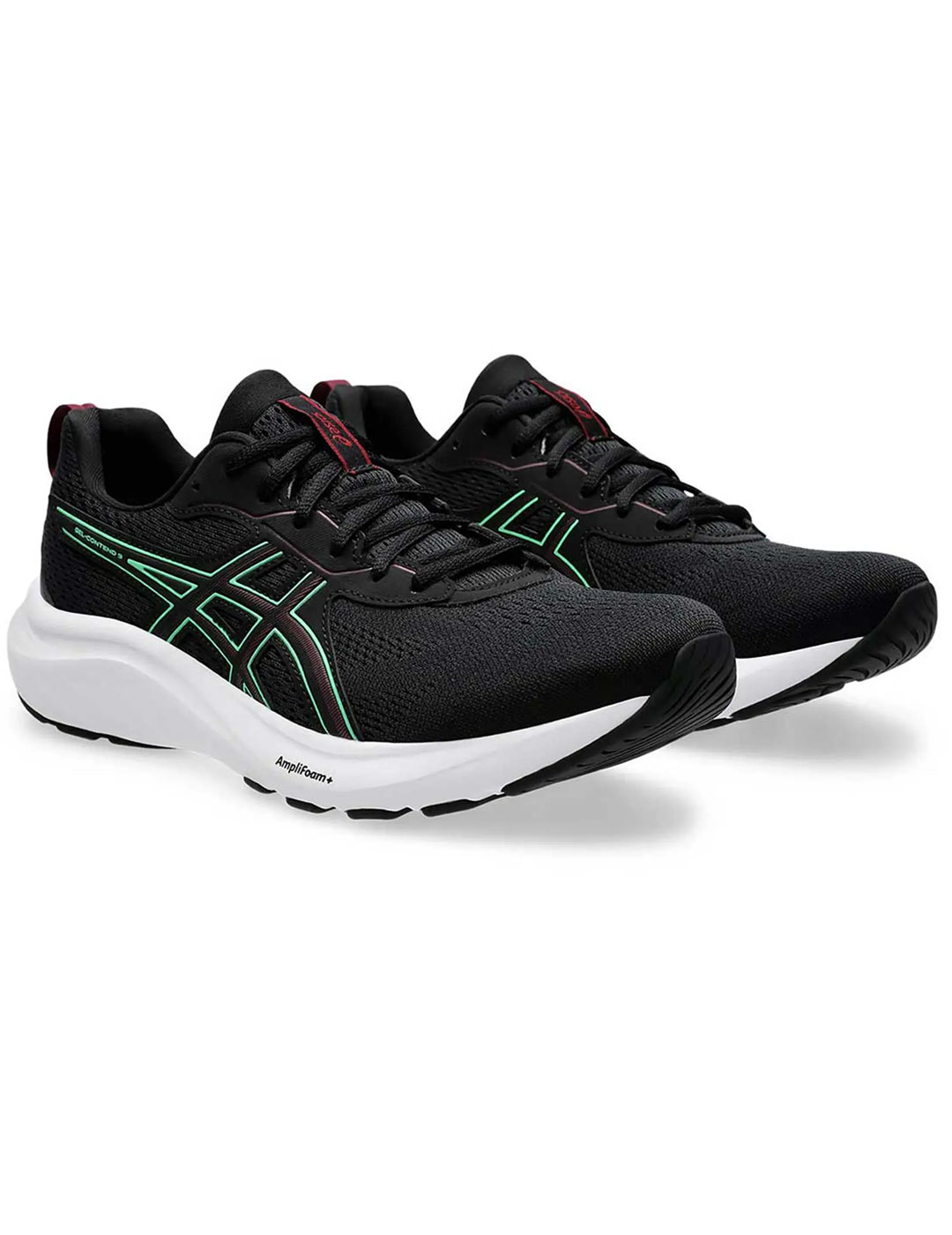 zapatilla running hombre asics GEL-CONTEND 9, negro/verde