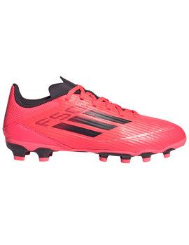 bota de fútbol junior adidas F50 LEAGUE MG , rojo fluor