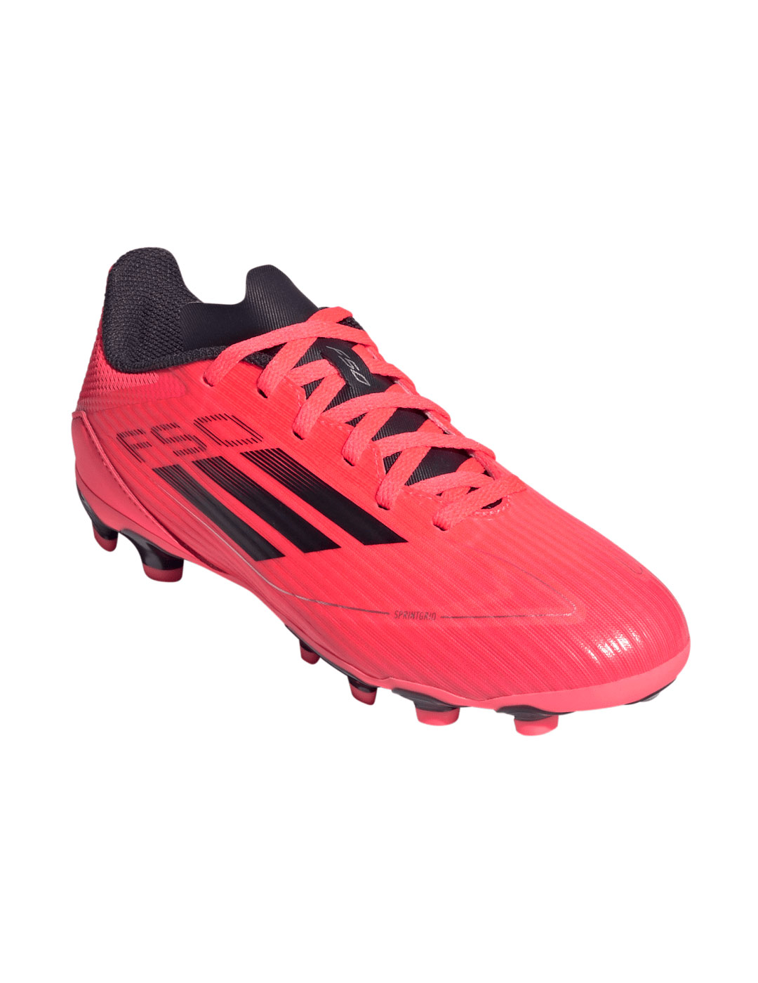 bota de fútbol junior adidas F50 LEAGUE MG , rojo fluor