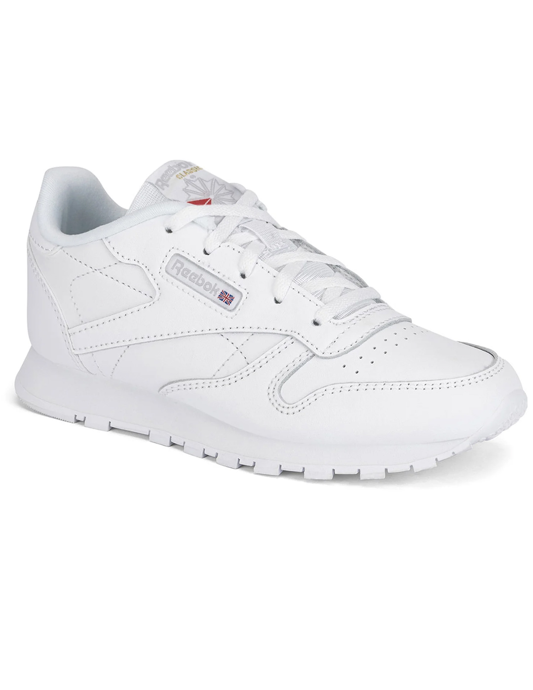 zapatilla niño reebok classic leather blanco