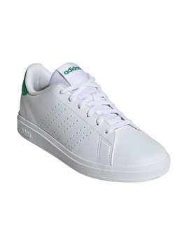 zapatilla adidas junior ADVANTAGE BASE 2.0 , blanco/verde