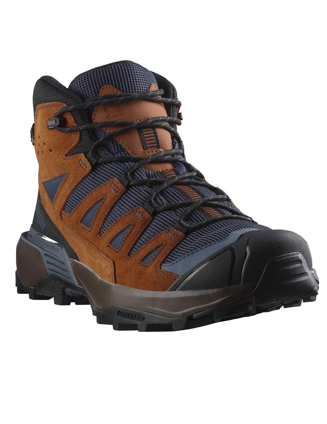 bota goretex hombre Salomon  X ULTRA 360 LTR MID, marino/marrón