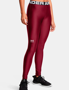 malla larga mujer under armour, granate/negro