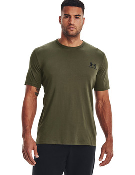 camiseta manga corta hombre under armour, verde oliva