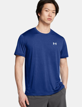 camiseta manga corta técnica hombre under armour, azul