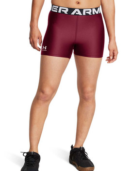 short licra mujer under armour 3 ", granate/negro