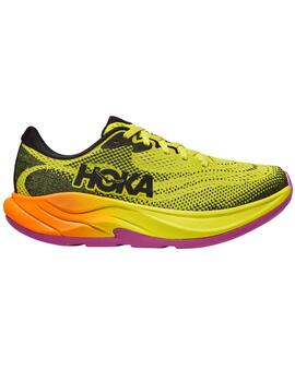 zapatilla running hombre Hoka RINCON 4, amarillo/negro/malva