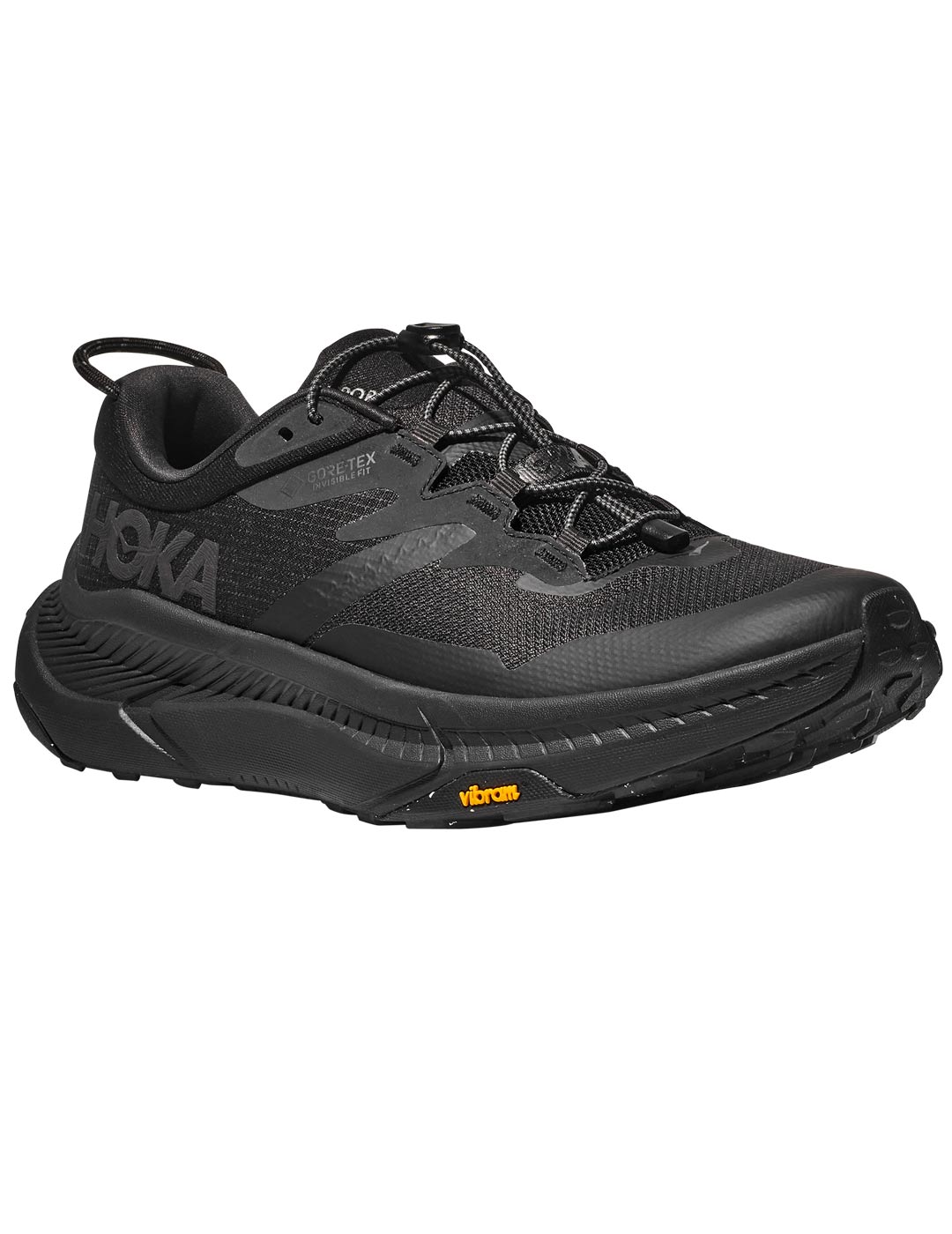 zapatilla Goretex hombre Hoka TRANSPORT GTX, negro/negro