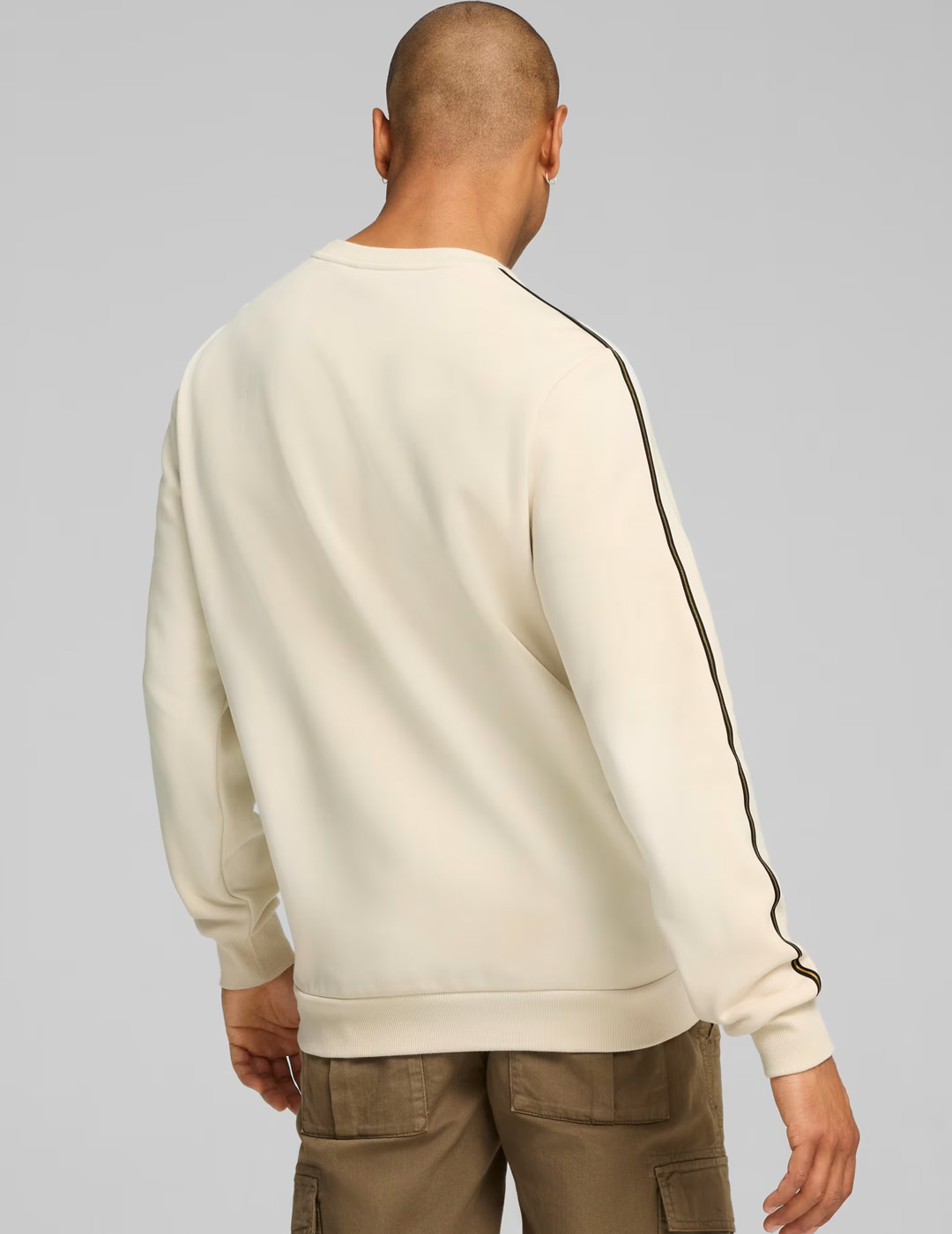 sudadera cuello redondo hombre  puma TAPE MINIMAL GOL,blanco