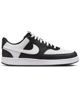 zapatillla mujer nike  COURT VISION LOW , negro/blanco