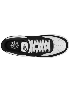 zapatillla mujer nike  COURT VISION LOW , negro/blanco