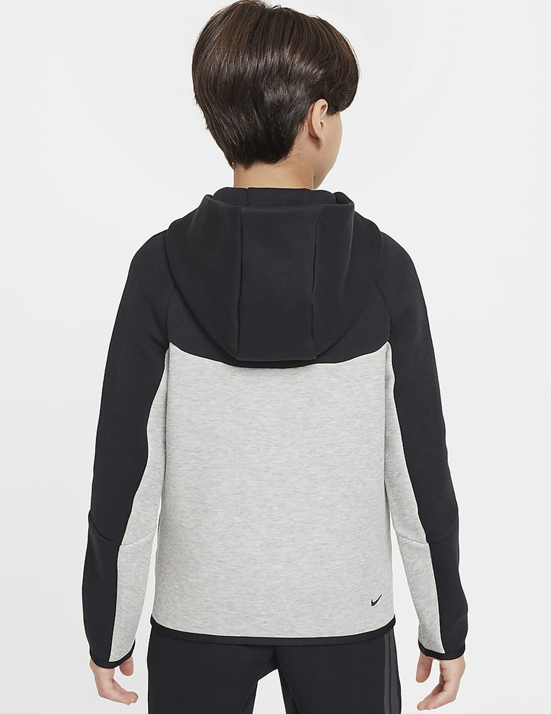 sudadera nike junior  SPORTSWEAR TECH FLEECE, gris/negro