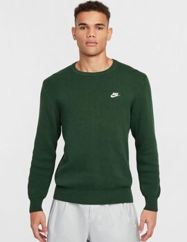 sudadera de punto hombre nike  CLUB MEN'S verde