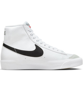 zapatilla junior nike  BLAZER MID '77 , blanco/negro