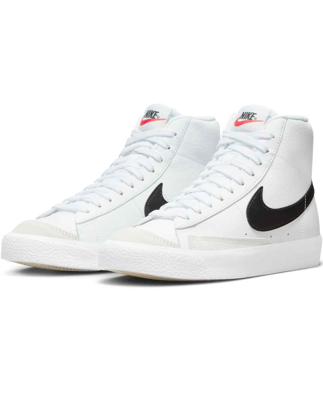 zapatilla junior nike  BLAZER MID '77 , blanco/negro