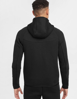 sudadera abierta hombre nike TECH FLEECE negro