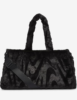 bolsa de deporte mujer nike   FAUX FUR TOTE (10L), negro