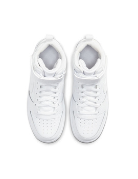 zapatilla alta nike  COURT BOROUGH MID 2 junior, blanco