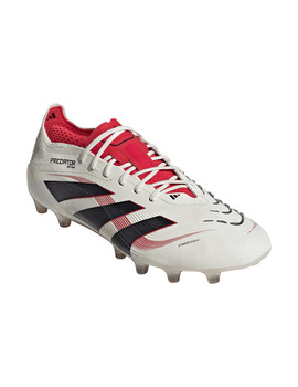 bota de fútbol adidas PREDATOR ELITE AG, blanco/rojo