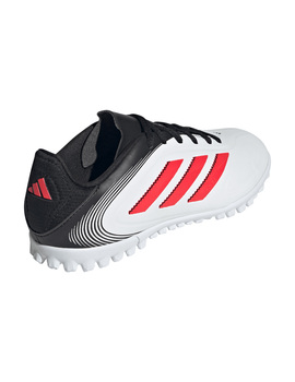 bota de fútbol turf junior adidas COPA PURE III CLUB, blanco/negro/rojo