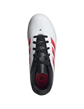 bota de fútbol turf junior adidas COPA PURE III CLUB, blanco/negro/rojo