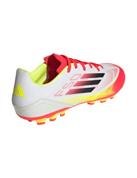 bota de fútbol adidas F50 LEAGUE 2G/3G AG, blanco/rojo/amarillo