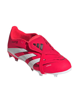 bota de fútbol adidas junior PREDATOR LEAGUE FG  lengüeta, rojo/blanco