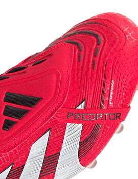 bota de fútbol adidas PREDATOR ELITE FT AG, rojo/blanco