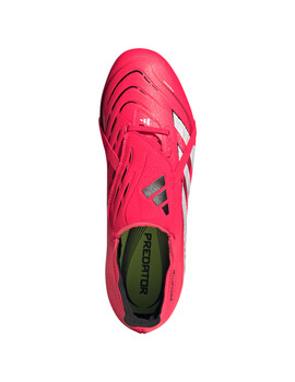 bota de fútbol adidas PREDATOR LEAGUE FG/MG lengüeta, rojo/blanco