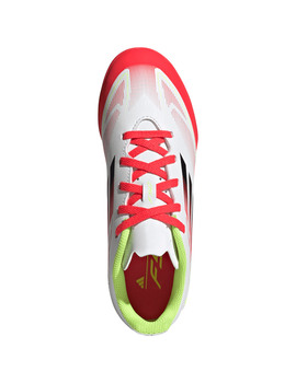 bota de fútbol turf  adidas junior F50 CLUB TURF, blanco/rojo