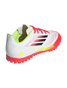 bota de fútbol turf  adidas junior F50 CLUB TURF, blanco/rojo