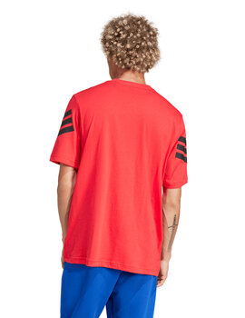 camiseta manga corta adidas hombre  3S REG, rojo/negro