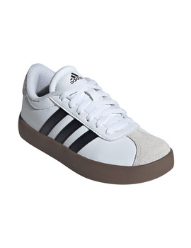 zapatilla adidas junior VL COURT 3.0 , blanco/negro