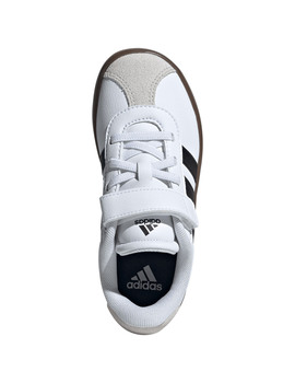 zapatilla adidas con velcro niño  COURT 3.0 EL, blanco/negro