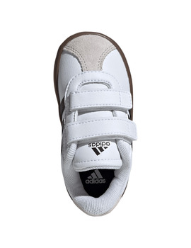 zapatilla adidas con velcro niño  COURT 3.0 , blanco/negro