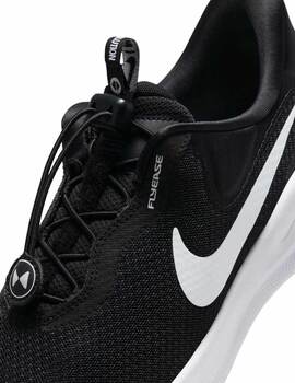 zapatilla running nike hombre cierre facil  REVOLUTION 7 , negro/blanco