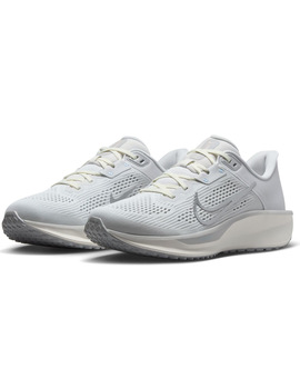 zapatilla running mujer nike QUEST 6 , blanco/plata